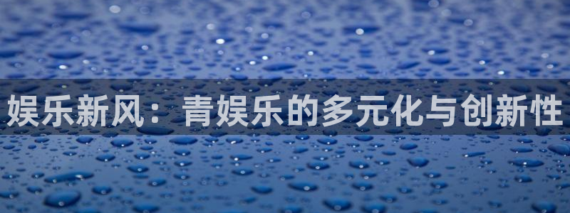 庄闲和游戏官网：娱乐新风：青娱乐的多元化与创新性